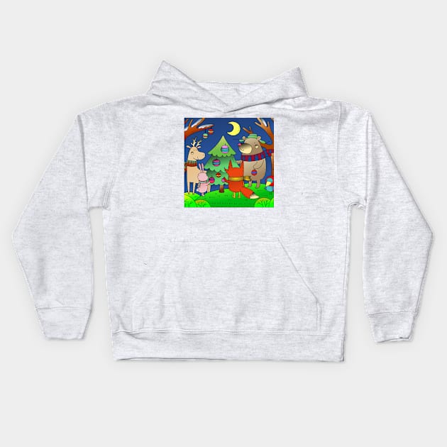 Christmas 353 (Style:2) Kids Hoodie by luminousstore